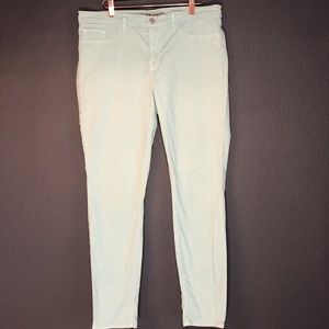 J Brand mint green skinny jeans size 32